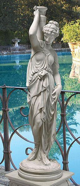 Greek Goddess with Urn Garden Statue Large Decor Grecian